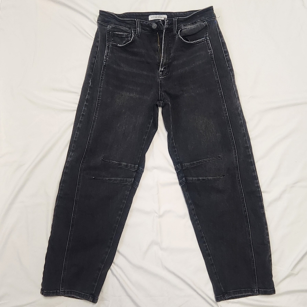 Flying Monkey Black Wide Leg Jeans - Picture 4 of 7